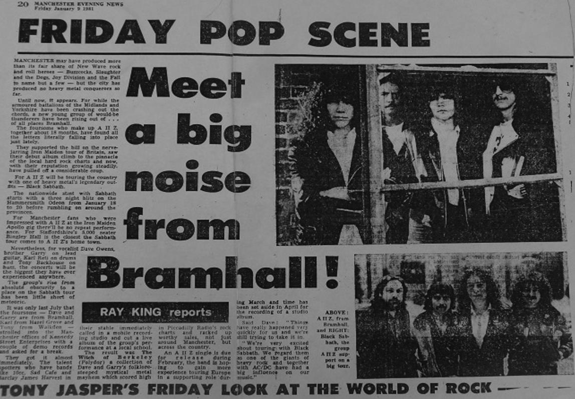 Press Cuttings - AIIZ, A11Z New Wave Of British Heavy Metal NWOBHM Heavy Rock Hard Rock n.w.o.b.h.m aiiz a11z